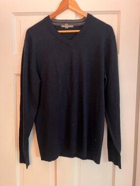 Smartwool Navy Vneck Merino Sweater